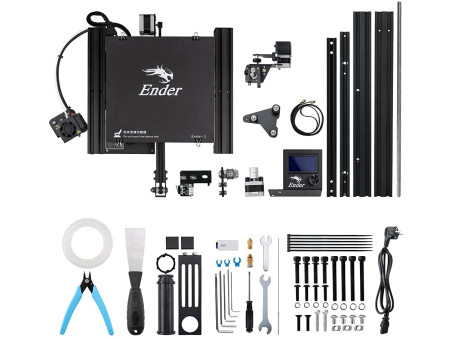 Ender-3 DIY 3D Printers Kit + 2KG PLA|22 x 22 x 25 cm I 8.66x8.66x9.84inch | Resume Printing Function