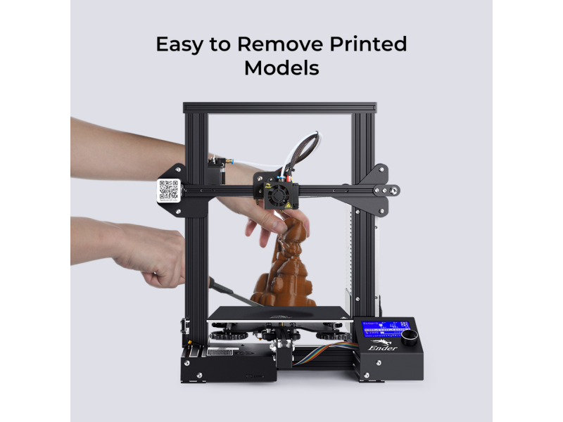 Ender-3 DIY 3D Printers Kit + 2KG PLA|22 x 22 x 25 cm I 8.66x8.66x9.84inch | Resume Printing Function