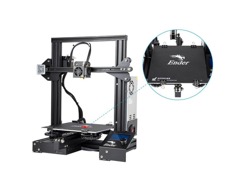Ender-3 DIY 3D Printers Kit + 2KG PLA|22 x 22 x 25 cm I 8.66x8.66x9.84inch | Resume Printing Function