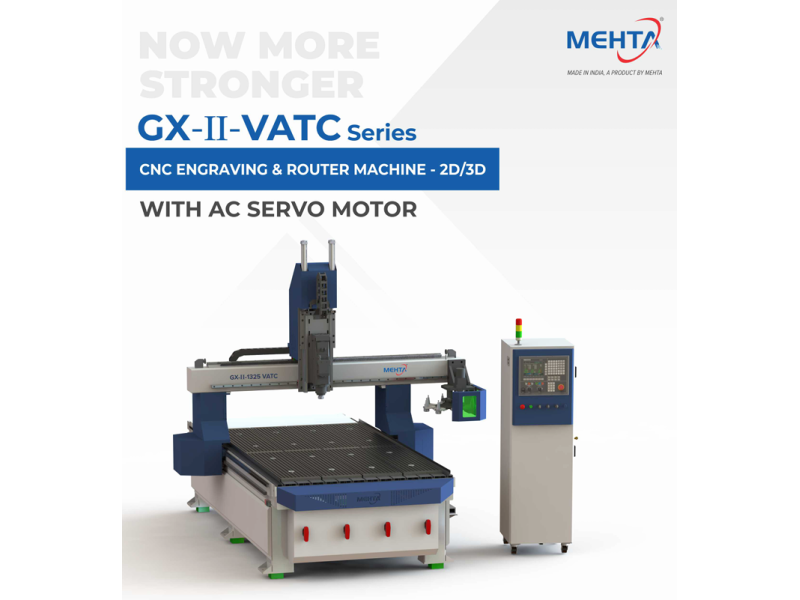 GX II-2030V-ATC (With 8.5 KW Spindle & All Standard Accessories) 2000 x 3000 x 300 mm