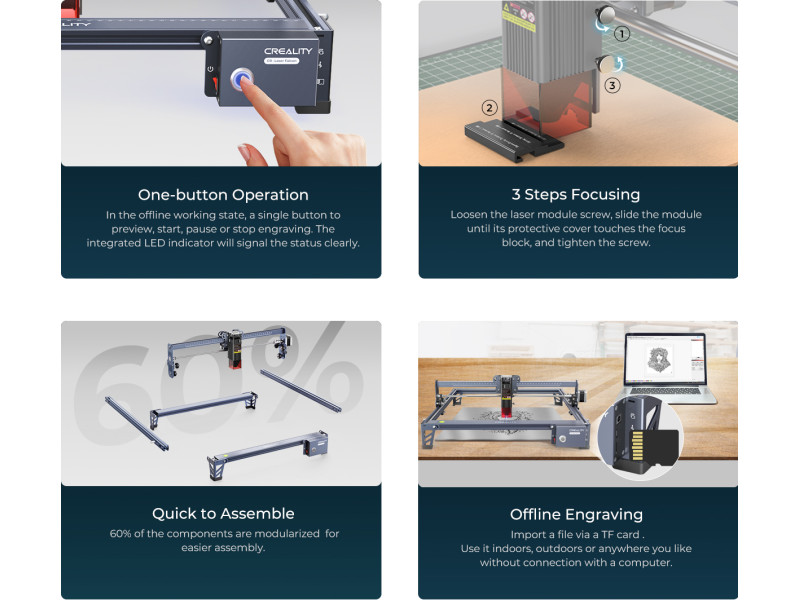 Creality CR-Laser Falcon 3D Laser Engraver-10W